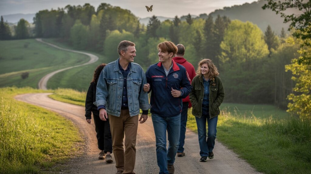 Patients from ARIA drug treatment center in Kentucky engage in nature therapy, part of holistic care offered at top rehab facilities in Kentucky.